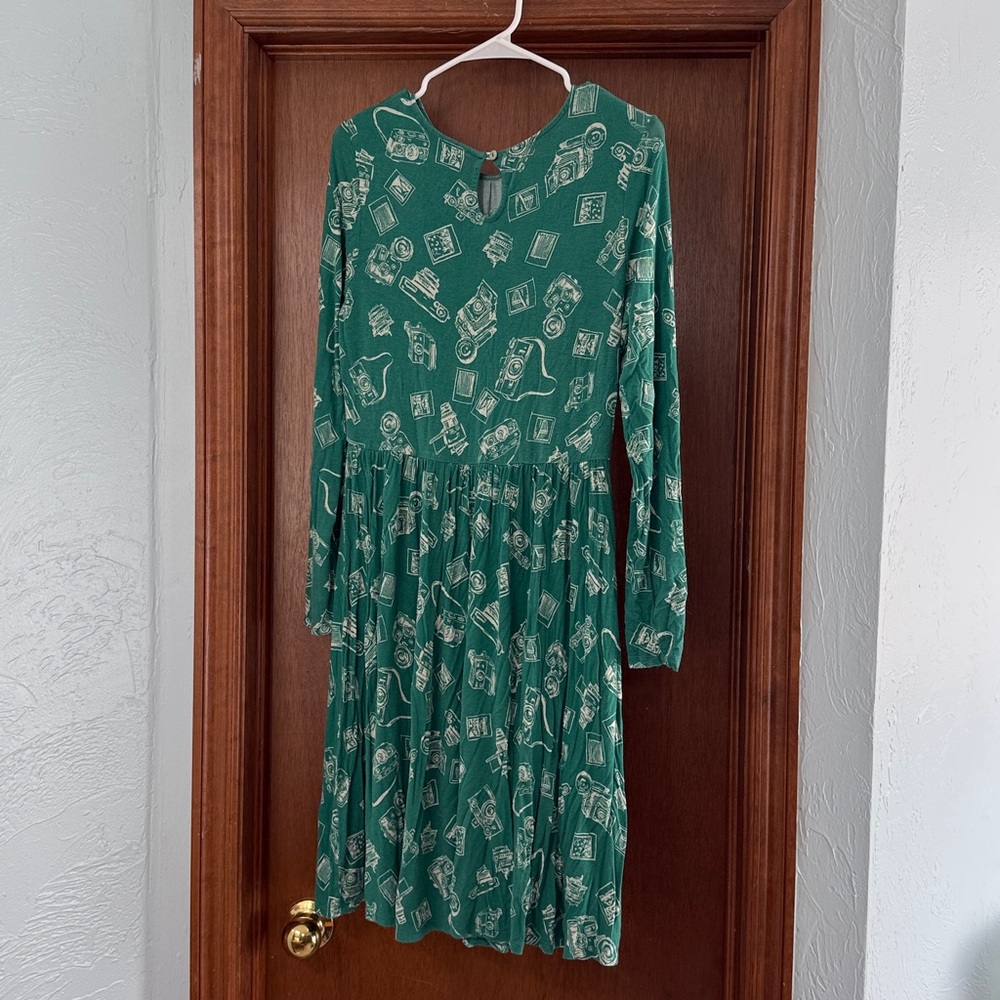 ModCloth Vintage Camera Dress-Size L - Picture 4 of 6